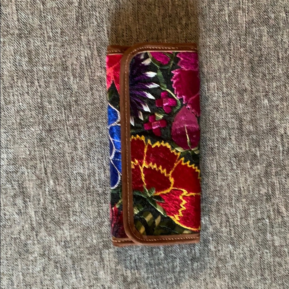 Wallet from Mexico leather trim